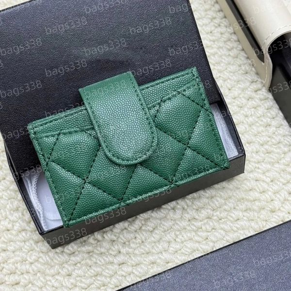 

Designer fashion card holder women men classic pattern quality wallet coin purses handbag small bags brand credit slots caviar casual passport quilted shopping, A24