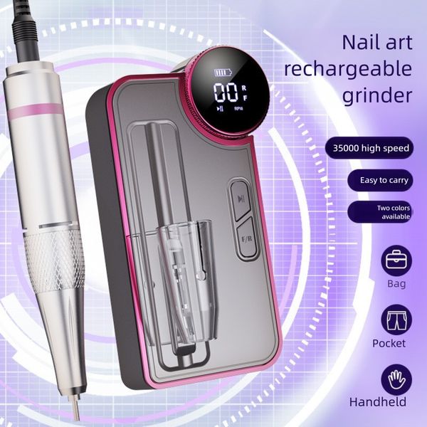 Nail polisher, small and portable for home use, rechargeable nail remover, nail polisher, nail salon specific, high-power