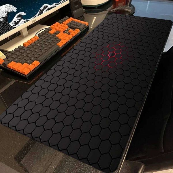 Geometric Office Accessories for Desk Mat Extended Pad Keyboard Gaming Pc Support Laptop Mouse Mats Cabinet Games Mousepad Anime 26L0228