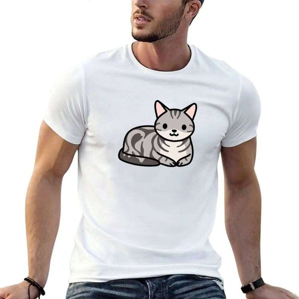 Shorthair Cat Graphic T-Shirt for Men