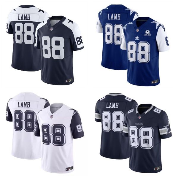 

88 CeeDee Lamb 3 Pickens Custom Cowboyss Football Jerseys for Men Women Youth S, Color4