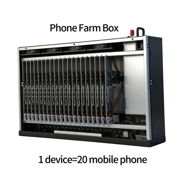 Phone Farm Box For S8 Studio Motherboard youtube tiktok automation 20 phones