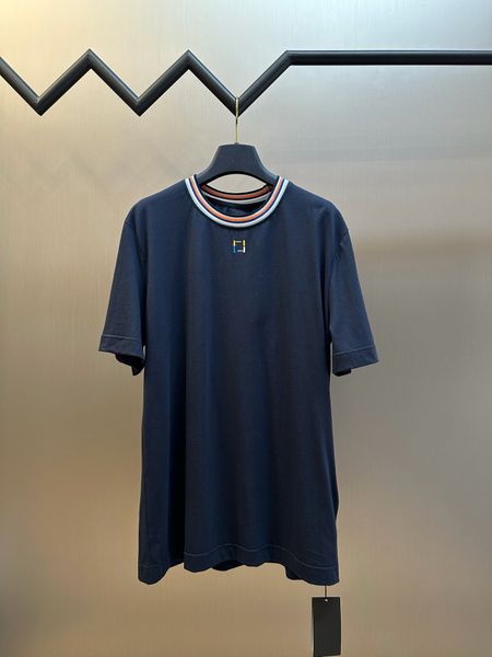 Men's Plus Tees & Polos Round neck embroidered and printed polar style summer wear with street pure cotton 732433