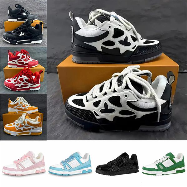 Shoes designer Casual shoes sneakers trainers mens Leather women Shoe White Black Casual designers
