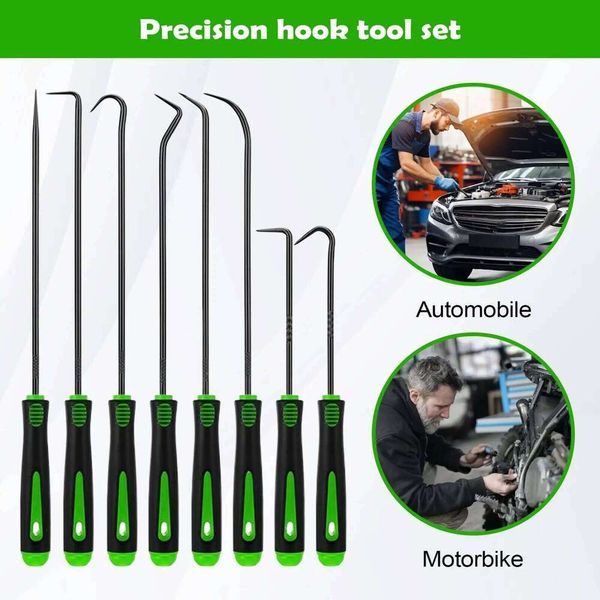 12 Pieces Automotive Alloy Head Screwdriver Hook and Pick Tool Set for Vehicle Car Sedan Scooter SUV Furniture Workshop Garage