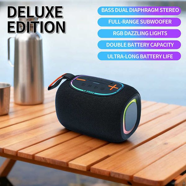 PRO2 Wireless P Bluetooth Speaker Outdoor Portable Handheld Desktop Mini Card Slot Subwoofer Audio L260604