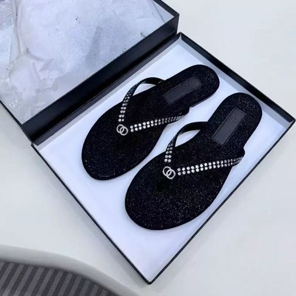 26s new style holiday-style flip-flops for women, flat genuine leather outdoor beach shoes, non-slip sandals designer sandals sandals designer women luxury 9a