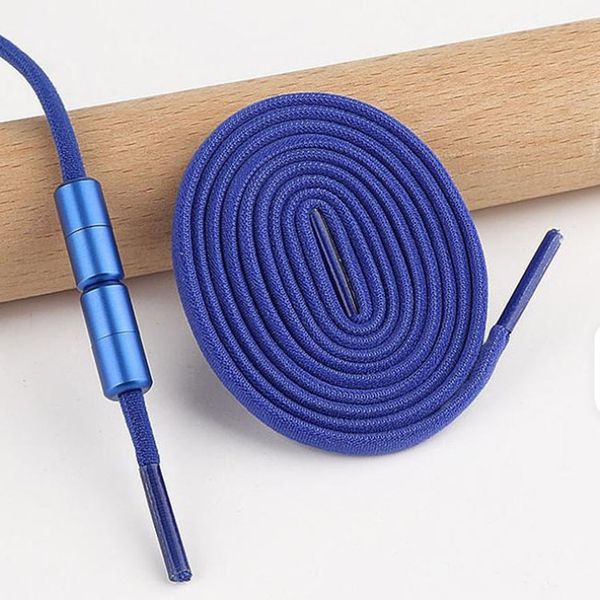 2 pairs 105cm Elastic No Tie Shoelaces Metal Lock Shoe Laces For Kids boy girl Sneakers Quick Shoelaces Shoe strings