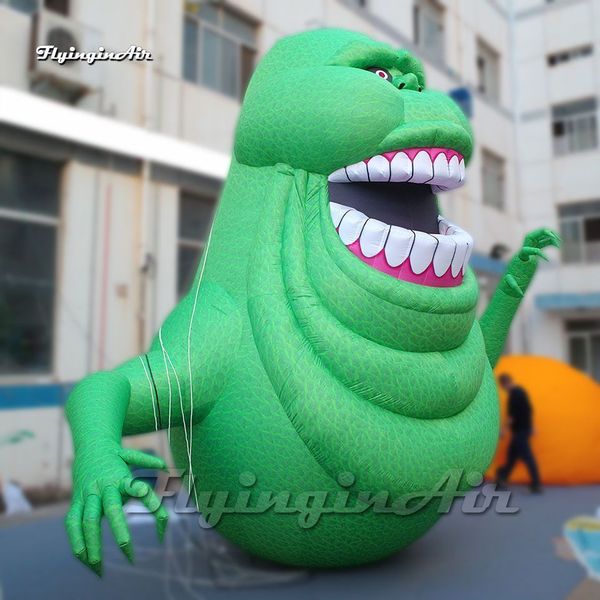 Free delivery Horrible Funny Inflatable Ghostbusters Slimer Halloween Cartoon Character Green Monster Airblown Ghost Balloon For Hallowmas Decoration