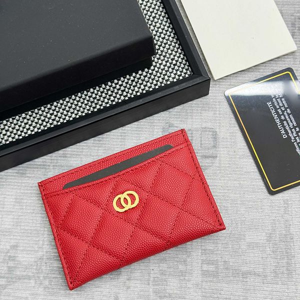 Designer Chain Bag, Classic Lambskin, Clutch, Coin Purse, Unisex, Herringbone Wallet, Mini Card Holder, Luxury Genuine Leather Wallet card holder