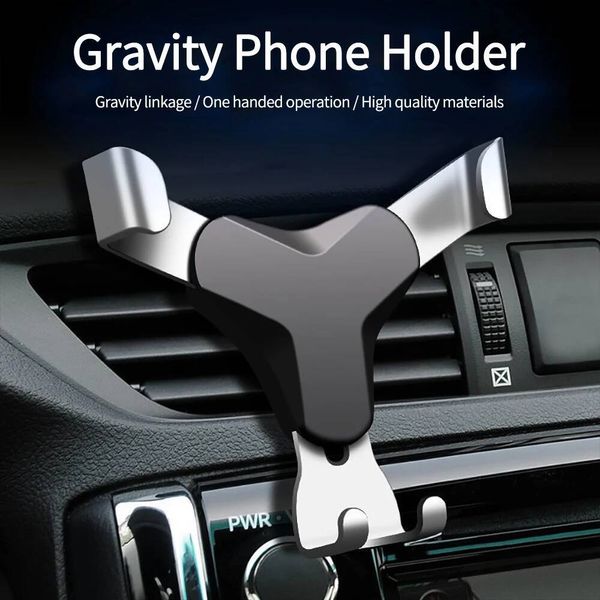 Universal in Car Air Vent Mount Clip Cell Holder Gravity Mobile Phone Stand For iPhone 15 Xiaomi Samsung ddmynov