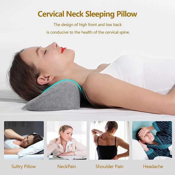 Pillow Memory Cervical Foam Contour Pillow Bed Pillows for Side Sleeper Ergonomic Orthopedic Sleeping Pillow Neck Pillow L2606069CS6