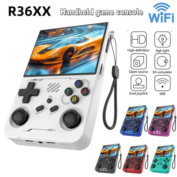 R36XX Retro R36S Handheld Video Game Console R36 Ultra IPS Screen 128GB Preloaded Games Portable Pocket Player with Linux System Z260606