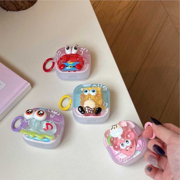 For Freebuds 4 4i 4E 5 5i 6 6i FreeClip Pro 2 3 4 SE2 SE3 Kawaii SpongeBob Patrick Star Cartoon Bluetooth Earphone Case L260608
