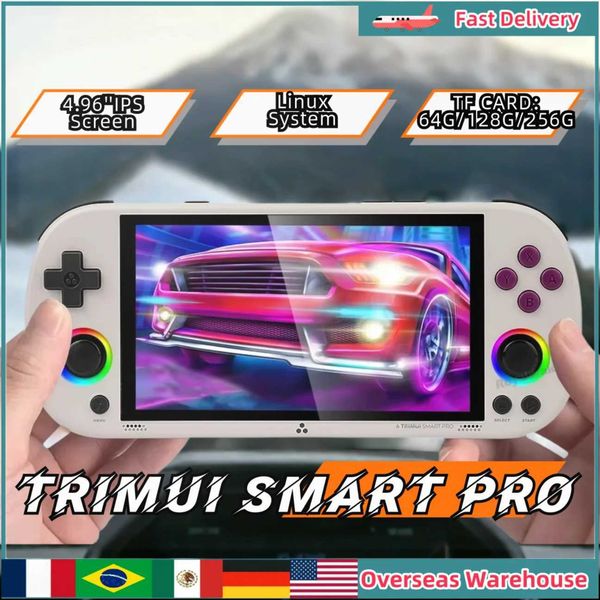 Trimui Smart Pro Handheld Game Console 496I Screen Video Linux System Retro Consoles Birthday Gifts T260608