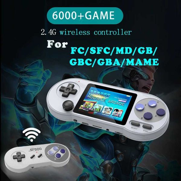 GOGOCAT Portable Handheld Gaming Player 3 Inch I Mini Portable Retro Console 6000 Games AV Output For GBA/Sega/Dendy/SNES gift T260608