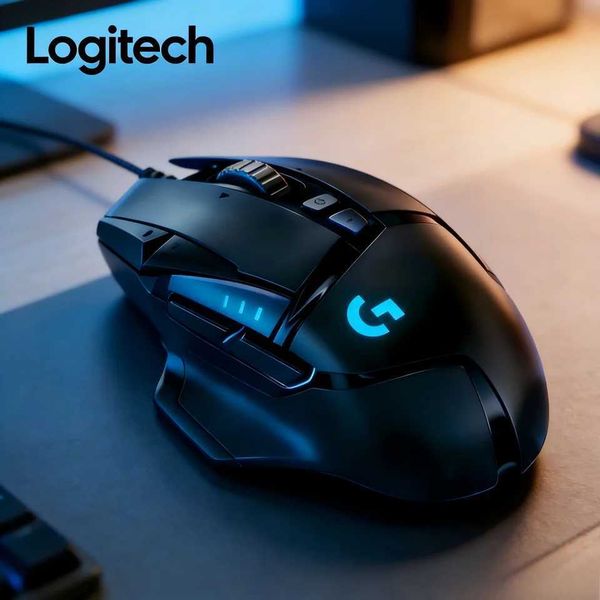 Logitech G502 HERO wired gaming mouse mechanical RGB lighting black player friendly G402 mous Z260608