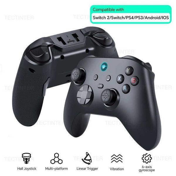 Wireless BT Controller For Nintendo Switch 2 Gamepad Hall Effect Joystick For Switch///Android/PC/IOS Gaming Accessories T260608