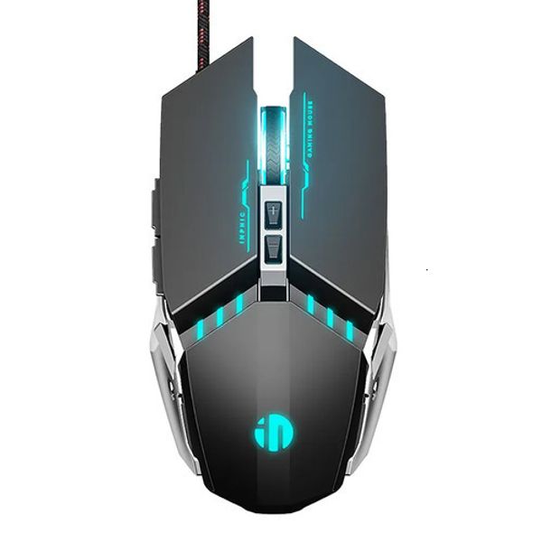 2026 New outdoor Inphic Pw2 Gaming 4000 DPI Adjustable USB Wired Silent Mouse With Colorful Breathing Light For PC Laptop Games Free Shipping 264 Z260701