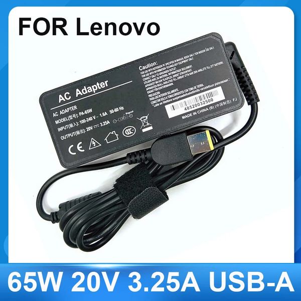 65W 20V 325A USB AC Laptop Charger Power Adapter For Thinkpad X301S X230S G500 G405 X1 Carbon E431 E531 T440s 260611
