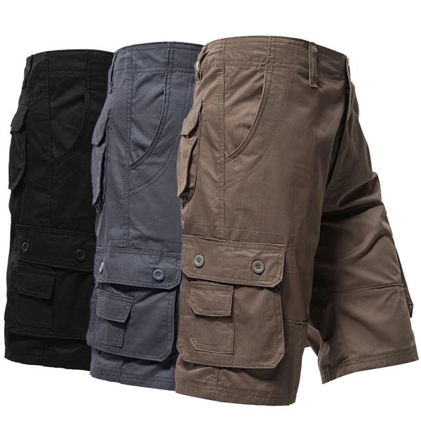 Mens Cargo Shorts Big Size Sports Knee Classic Short Pants Streetwear Hip Hop Straight Loose 260611
