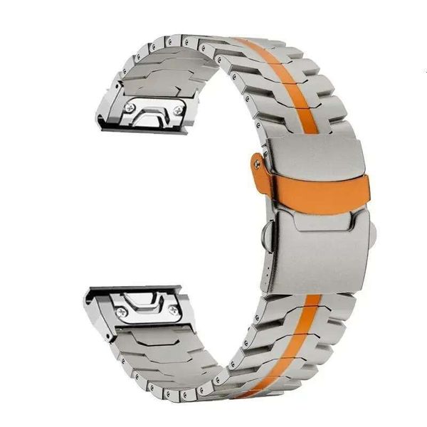 26mm Garmin Fenix 8 7Xpro 6X/5X 965 Iron Man Band Strap Titanium Alloy Wristband