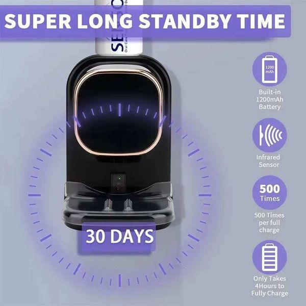 Automatic Electric Wall-Mounted Dispenser with Sensor USB Removable Bathroom Accessories 3 Modes Smart Toothpaste