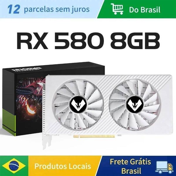 MAXSUN AMD Radeon RX580 8G Graphics Cards GDDR5 Video Card DP DVI PCIE30x16 for Gaming Computer GPU Card RX 580 Full New