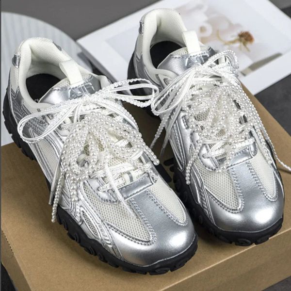 One Pair Silver Lace Shoelaces Thin Round Laces Sneaker Sport DE Training Shoes White Leather Leisure Casual DIY 260616