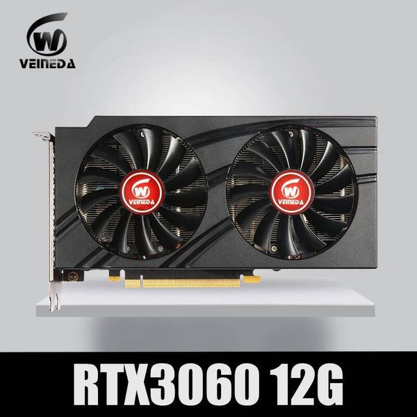 VEINEDA RTX 3060 12GB Graphics Card 192-bit GDDR6 GPU PCI-E 40 rtx3060 12g PC Desktop Game