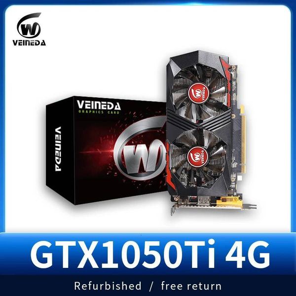 VEINEDA Video Card 1050 Ti 4GB GDDR5 128 bit Graphics Card PC Gaming GPU non RX 580 570