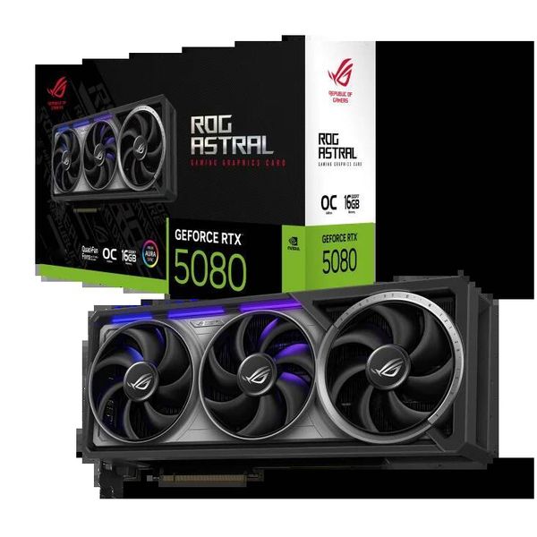2025 New Release ROG Astral GeForce RTX 5080 16GB OC GDDR7 Gaming Graphics Card GPU AI Computing Video Cards for Gaming PC