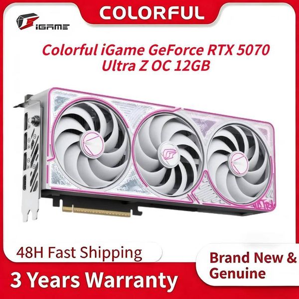 NEW Colorful iGame Original NVIDIA GDDR7 GPU GeForce RTX 5070 Ultra Z OC 12GB 192Bit for Desktop Gaming Computer Components PC