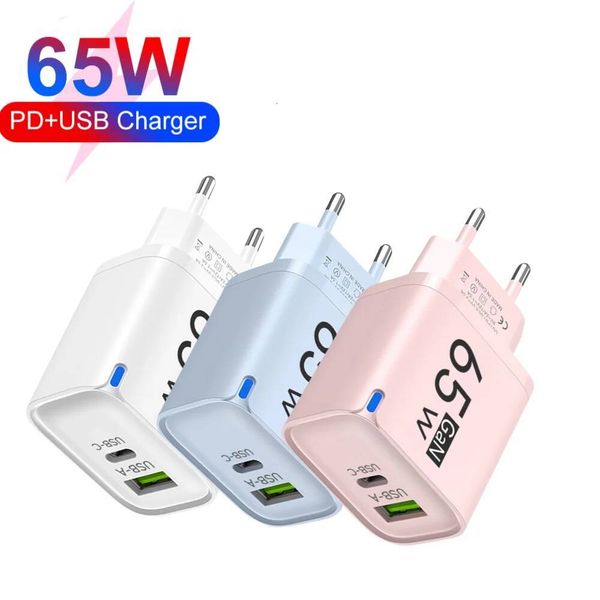65W USB Type C Fast Charging Charger For iPhone Honor Xiaomi Huawei Samsung Oneplus GaN High Speed Charge Mobile Phone Adapter dsmythur