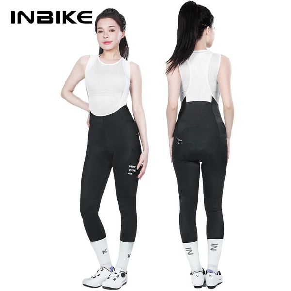 INBIKE Womens Cycling Bib Pants Padded Tights Leggings with Pockets MTB Mountain Accessories 260617BJ