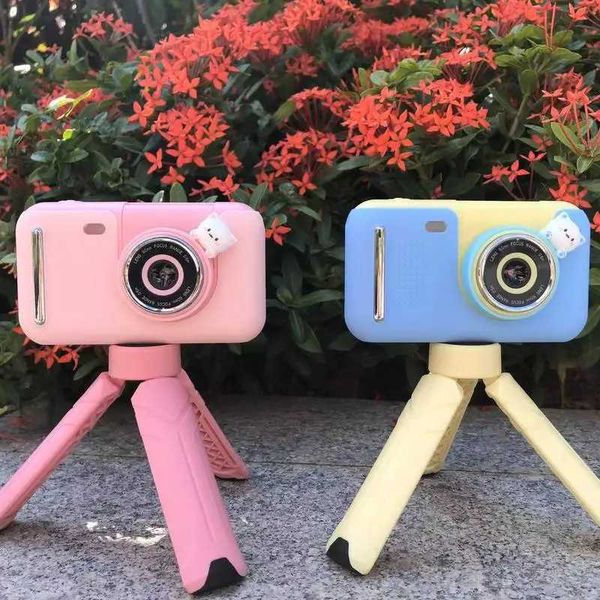 Kids 180 Rotating Lens Camera 24 HD Screen Mini Digital Cam with 16 Filters for Students Toddlers L260618KHJZ