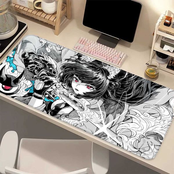 Zone Zenless Zero Mouse Pad Hoshimi Miyabi Gaming Accessories XXL Computer Anime ZZZ Mousepad Keyboard Office Rubber Mouse Mats D260618