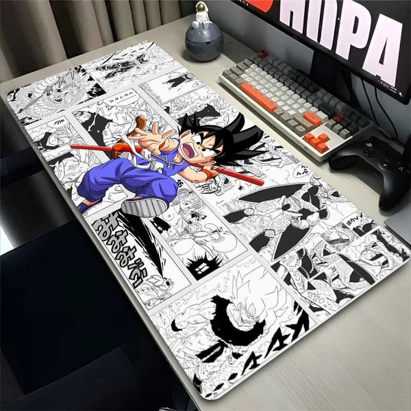 Computer Mousepad New Goku Mouse Pads Dragon Balls Keyboard Pad Cool Mouse Mat Gamer Soft Office PC Carpet Table Mat Desktop Mat D260618