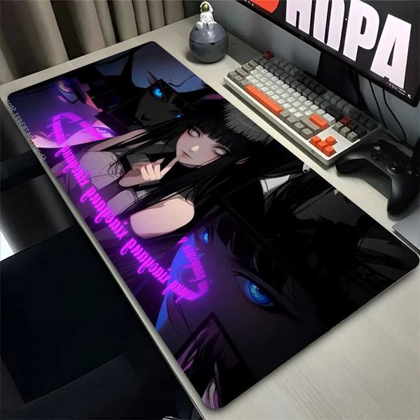 Hyuga N-Naruto Hinata Mouse Pad Gamer PC Computer Large 900x400 XXL Desk Mat Keyboard Anime Gaming Accessories Mousepad Carpet D260618