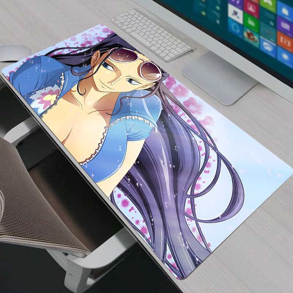 Pad Mouse Gaming XL New Computer Home Pc Mousepad One Piece Nico Robin XXL Desk Mats Natural Rubber Office Anti Slip Mouse Pads D260618