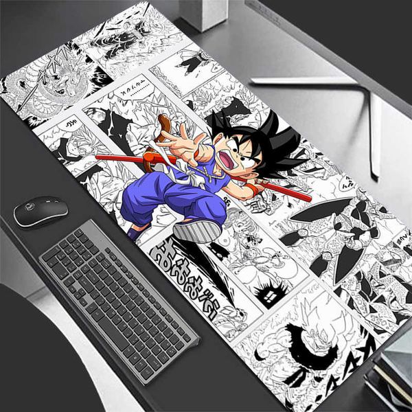 Computer Mousepad New Goku Mouse Pads Dragon Balls Keyboard Pad Cool Mouse Mat Gamer Soft Office PC Carpet Table Mat Desktop Mat D260618