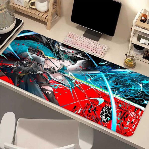 ZZZ Anime Mouse Pad Zenless Zone Zero Hoshimi Miyabi Gaming Accessories Computer Mousepad Keyboard Office Pads Rubber Mouse Mats D260618