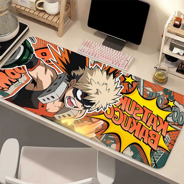 M-My Anime H-Hero A-Academia Mouse Pad Bakugo Katsuki Gaming Mousepad Non-Slip Desk Mat Keyboard Pad for Computer PC Gamer D260618