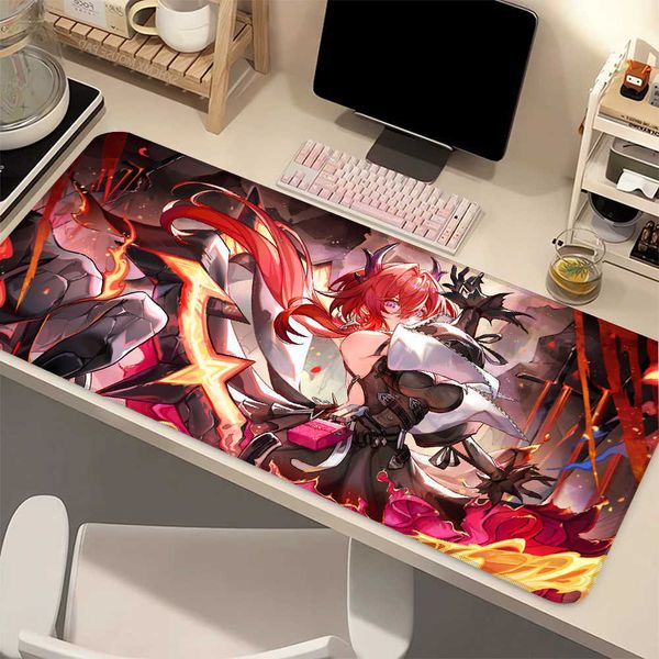 Girl Anime Arknights Endfield Mouse Pad Laevatein Mousepad Large 60x35 Mouse Mat Gamer Laptop Rug Gaming PC Accessories Desk Mat D260618