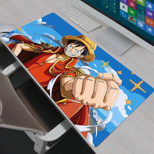 Pad Mouse One Piece Luffy Gaming Gamer Large Keyboard NonSlip Rubber Computer Carpet Desk Mat PC Gamer MousePad Youth Gifts D260618