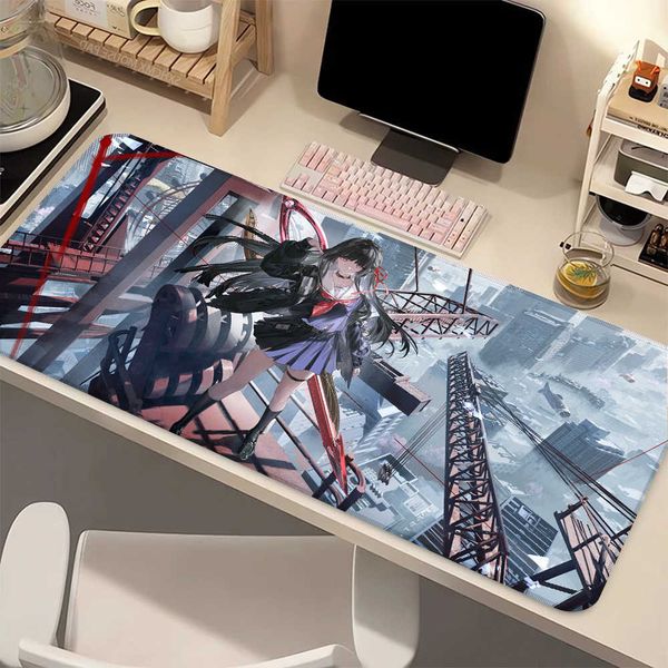 Style Shiny Kuchiba Chisa Gaming Gamer Mouse Pad Wuthering Waves Large Keyboard Mat Waterproof Office Home Decor for Teens D260618