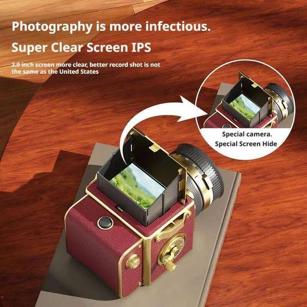 Simulation DuaRetro , Student Portable Ccd Camera 4k High-Definition Video Recording Captures Christmas Gift J260618