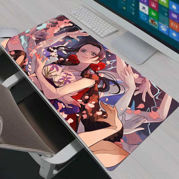 Pads Mouse One Piece Nico Robin Gaming Mouse Pad Computer Mousepad Desk Mat PC Anime Carpet Keyboard Gamer Accessories Table D2606187EHD