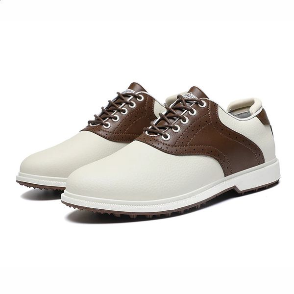 Mens Golf Shoes Outdoor Leather Waterproof Comfortable Lightweight Non-Slip Sports Men 260618