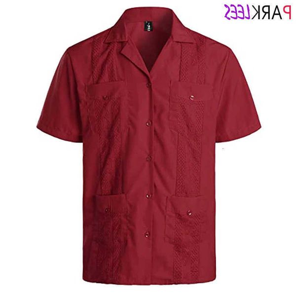 Elevate Your Style with the Men's Embroidered Cuban Guayabera Shirt